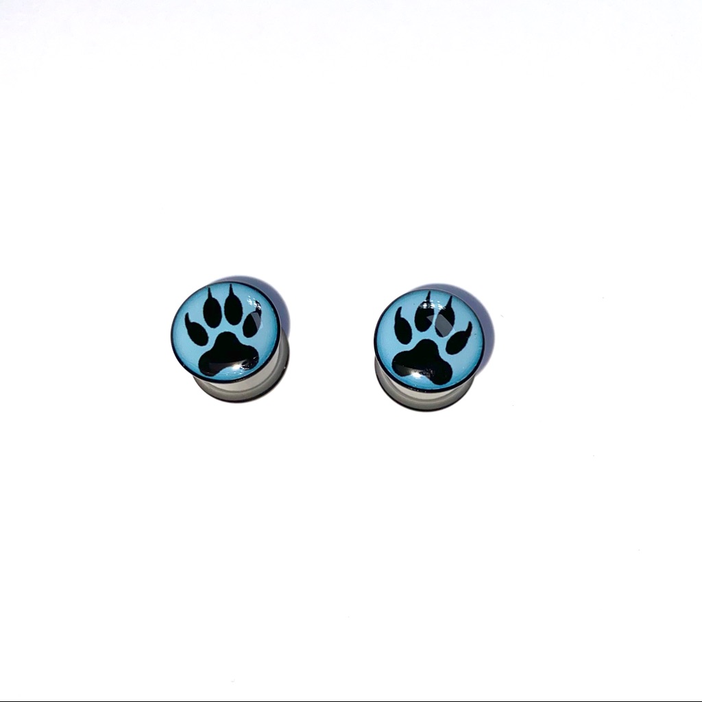 Wolf Paw Ear Gauge Plugs 12mm